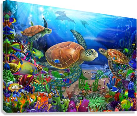 Turtles Ocean Wonders Canvas Print