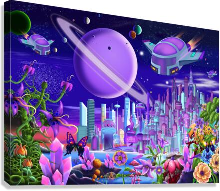 New Cosmic City Canvas Print