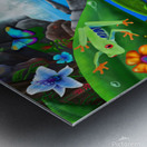 Jungle Frogs Extended Metal print