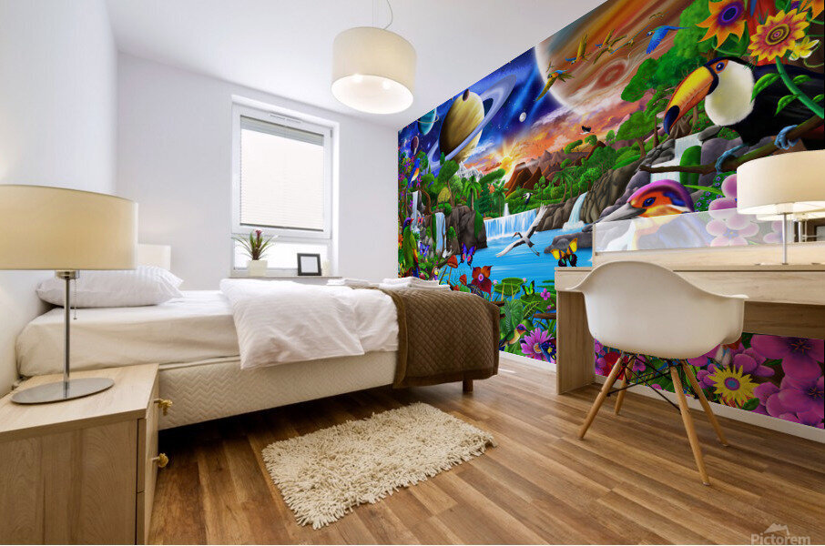 Cosmic Dreamworld Mural print