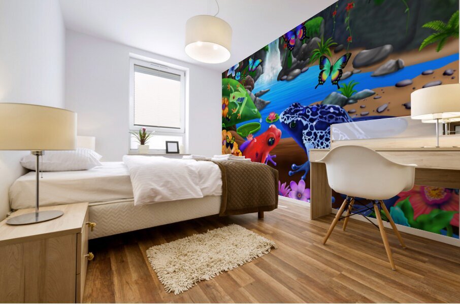 Jungle Frogs Extended Mural print