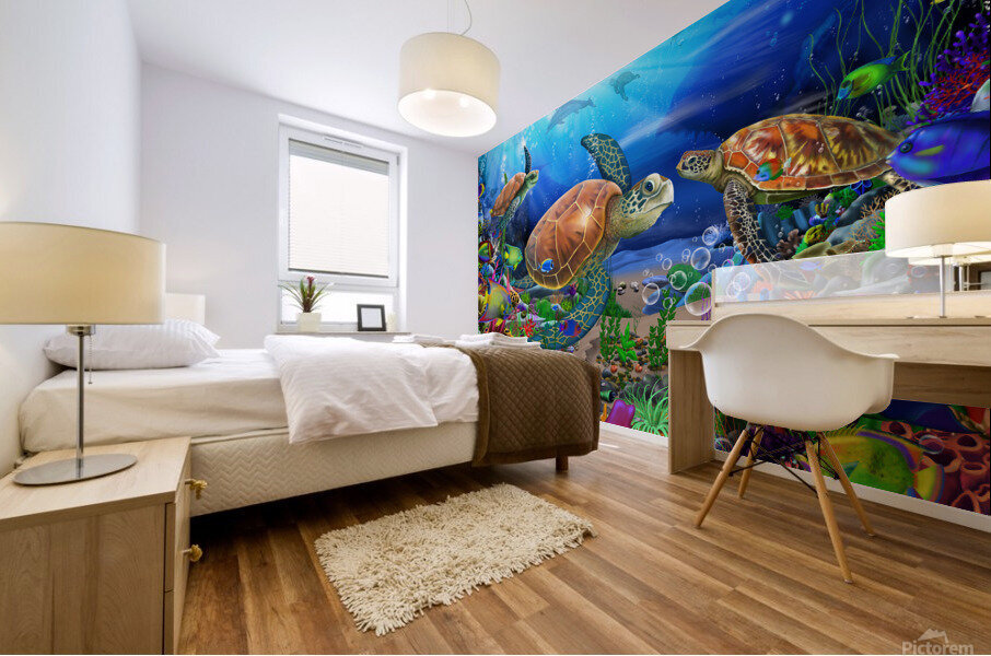 Turtles Ocean Wonders Mural print