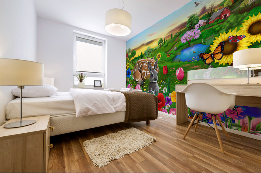 Gentle Pastures Mural print
