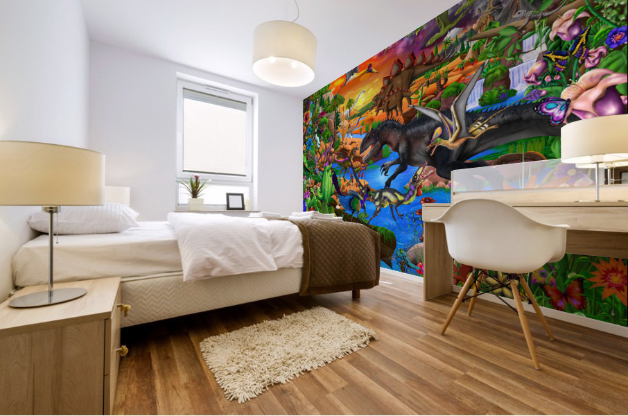 Prehistoric Wonders Mural print