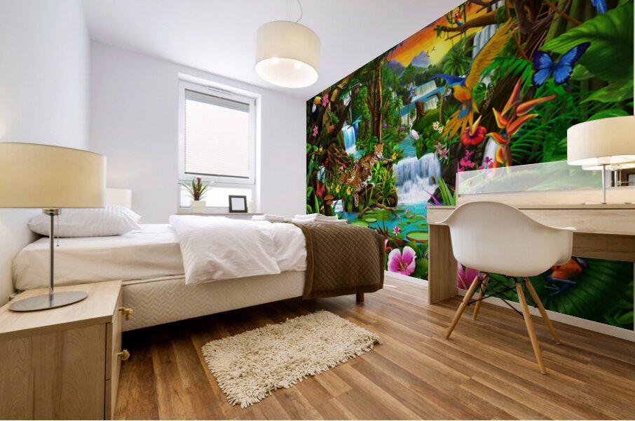 Rainforest Beauty Mural print