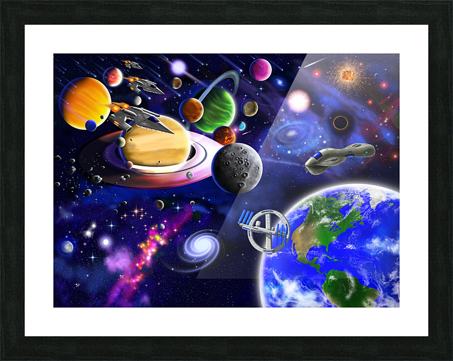 Future Cosmic Voyages Picture Frame print