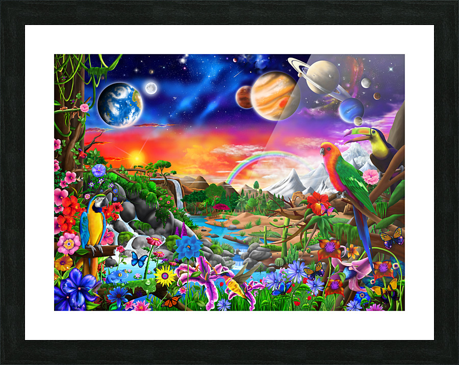 Cosmic Paradise Picture Frame print