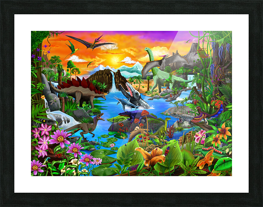 The Lost World Picture Frame print
