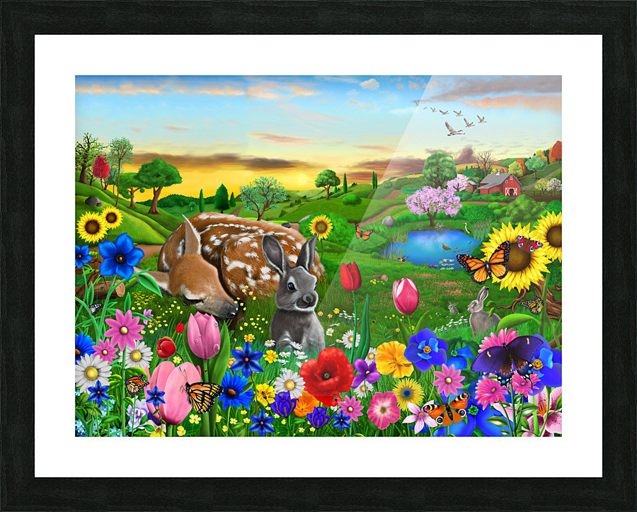 Gentle Pastures Picture Frame print
