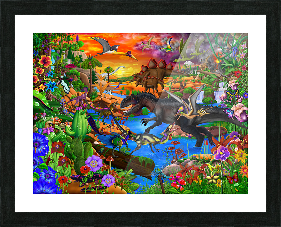 Prehistoric Wonders Picture Frame print