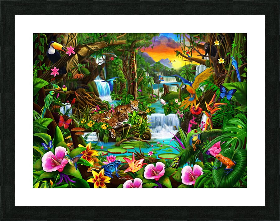 Rainforest Beauty Picture Frame print