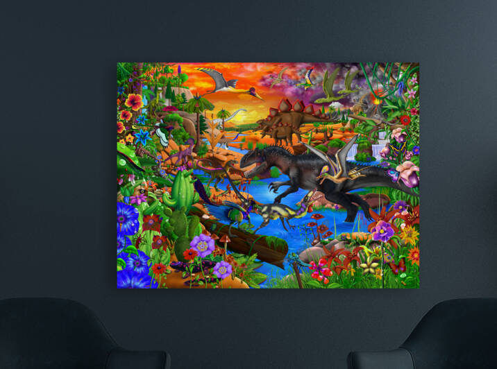 Prehistoric Wonders by GeraldNewtonCosmicArt