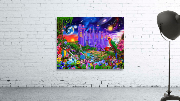 Futuristic Paradise Wall Preview