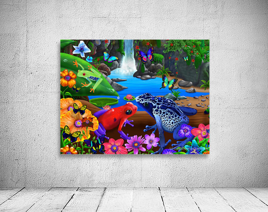 Jungle Frogs Extended Wall Preview