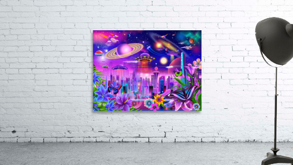 Cosmic City Lights Wall Preview