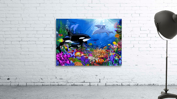Orca s Ocean Shipwreck Wall Preview