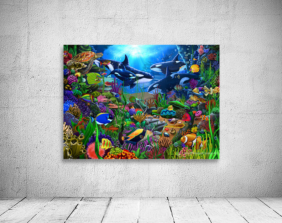 Orcas Ocean Domain Wall Preview