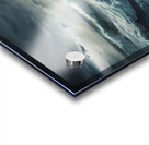 Large Red Heart Precariously Drifting In Tumultuo Acrylic print