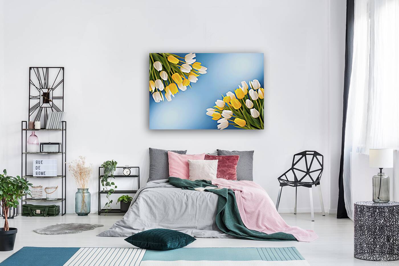 Spring flowers background Reproduction