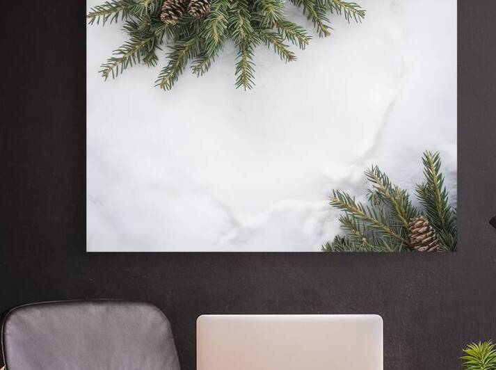 Christmas background. Green spruce branches and c by Liviu Ghitun