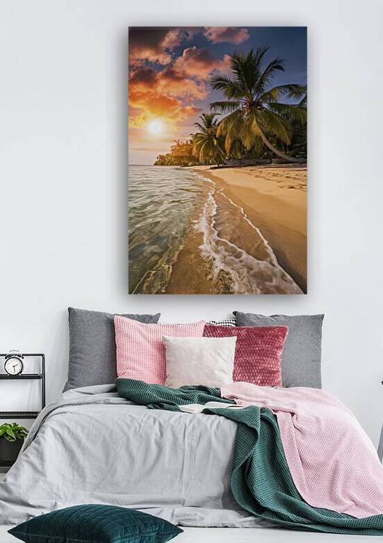 beautiful sea beach with coconut palm tree at sun 1722668258.9103 by Liviu Ghitun