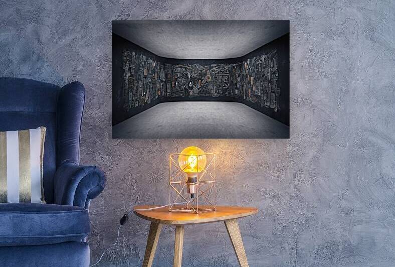 Blank wide screen Real chalkboard background text by Liviu Ghitun