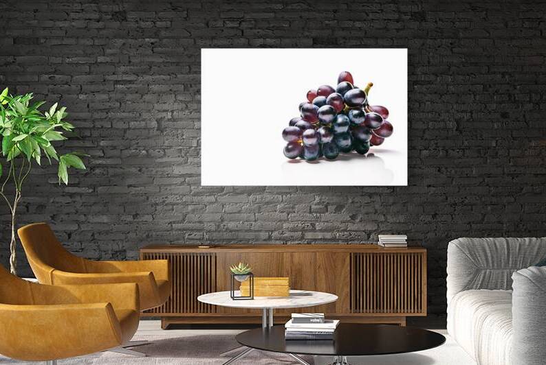 Champagne grapes isolated on white background 4.j by Liviu Ghitun