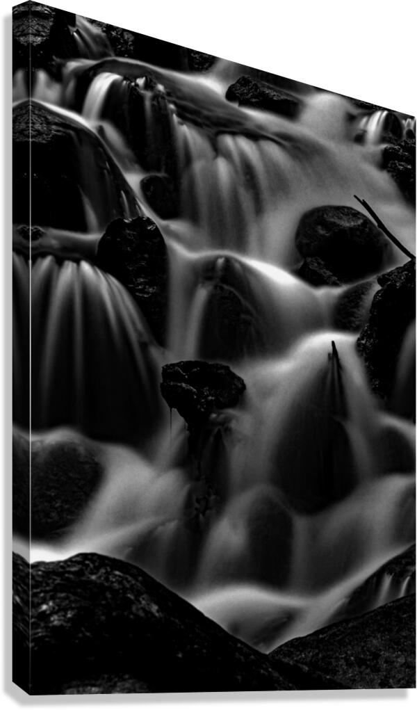 Dark Veil Over Stone  Canvas Print