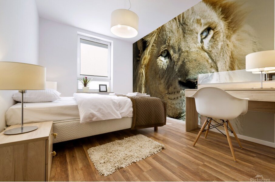 Bold as a Lion Mural print