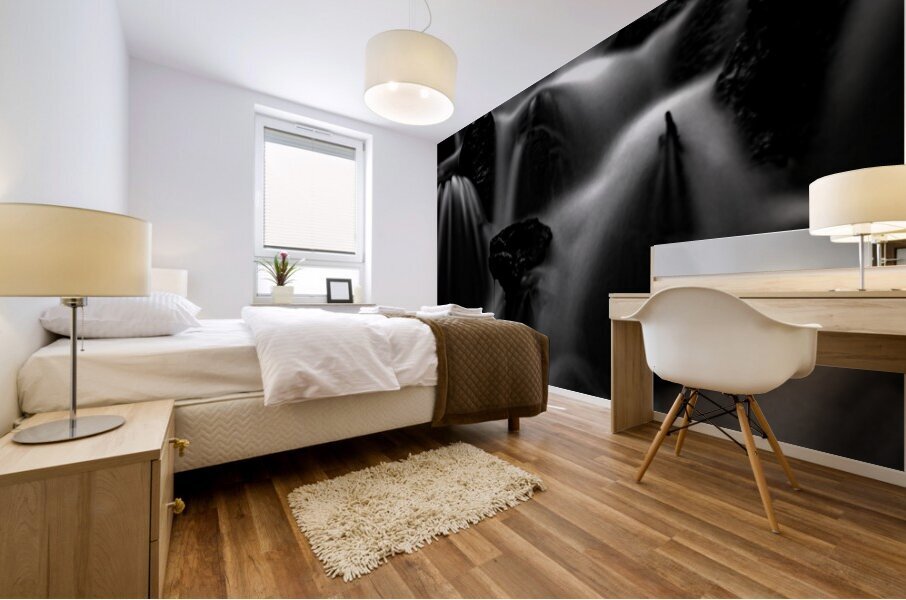 Dark Veil Over Stone  Mural print