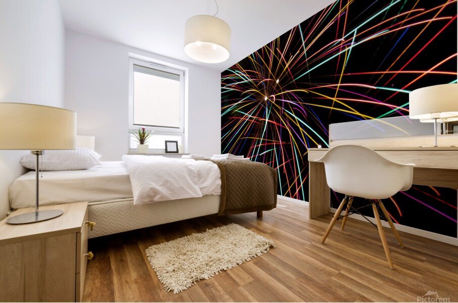 color blast Mural print