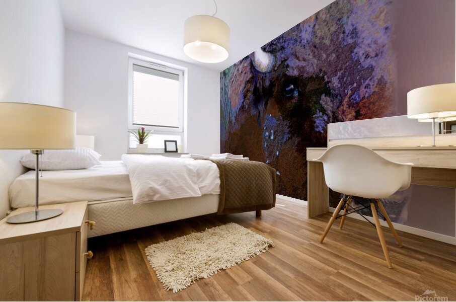Technicolor Buffalo Mural print