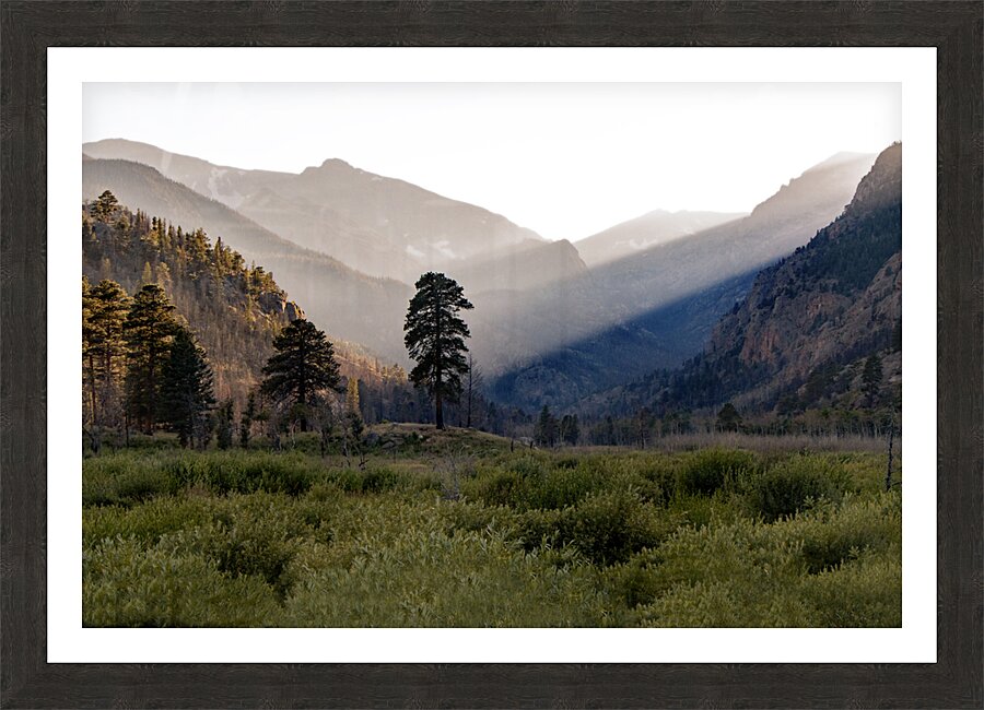 Beaming Peaks Picture Frame print