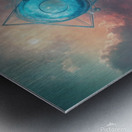 Quantum Moon Metal print