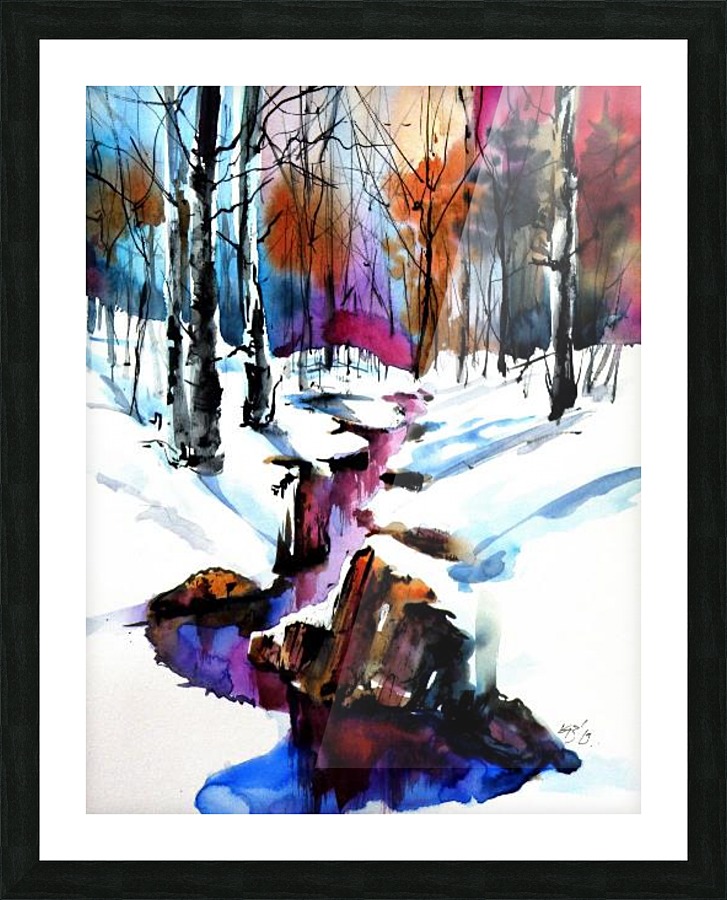 winter forest Picture Frame print