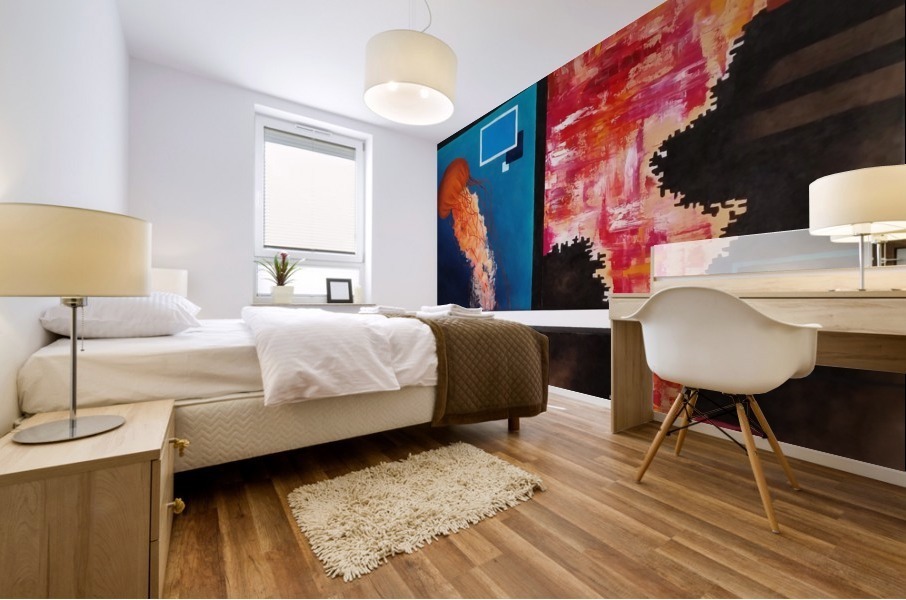 Jellyfish Mural print