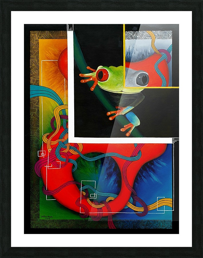 The Frog Picture Frame print