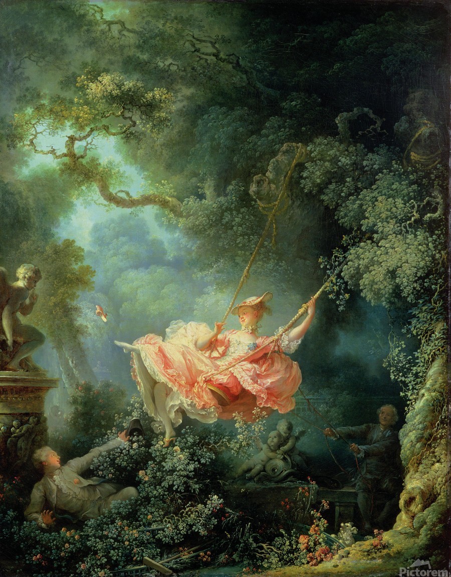 Joean Honor Fragonard: The Swing HD 300ppi by Stock Photography