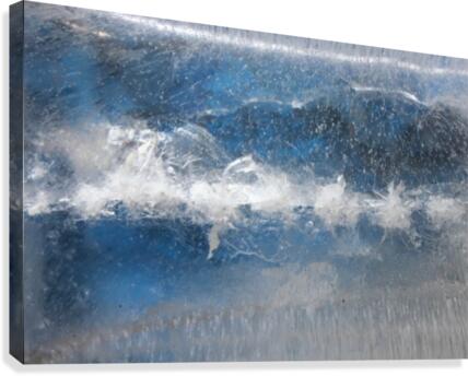 Ice Abstract Icy Frost Frosty Freeze Canvas Print