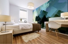 Chaos Mess Abstract Modern Pattern Background Mural print