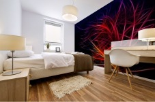 Lines Background Abstract Light Irrlichter Lights Mural print