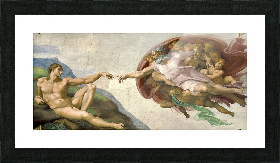 Michelangelo: The Creation Of Adam HD 300ppi by Stock Photography