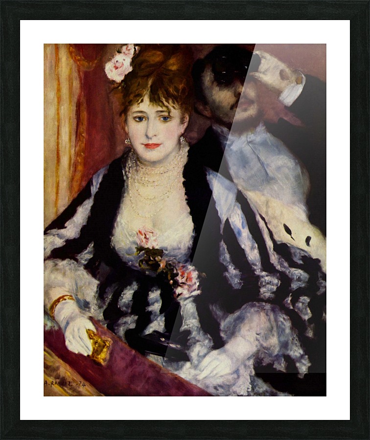 Pierre Auguste Renoir: La Loge HD 300ppi Picture Frame print