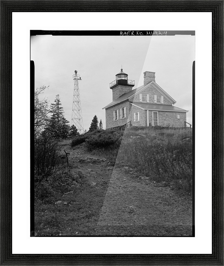 Copper Harbor Lighthouse, MI Picture Frame print