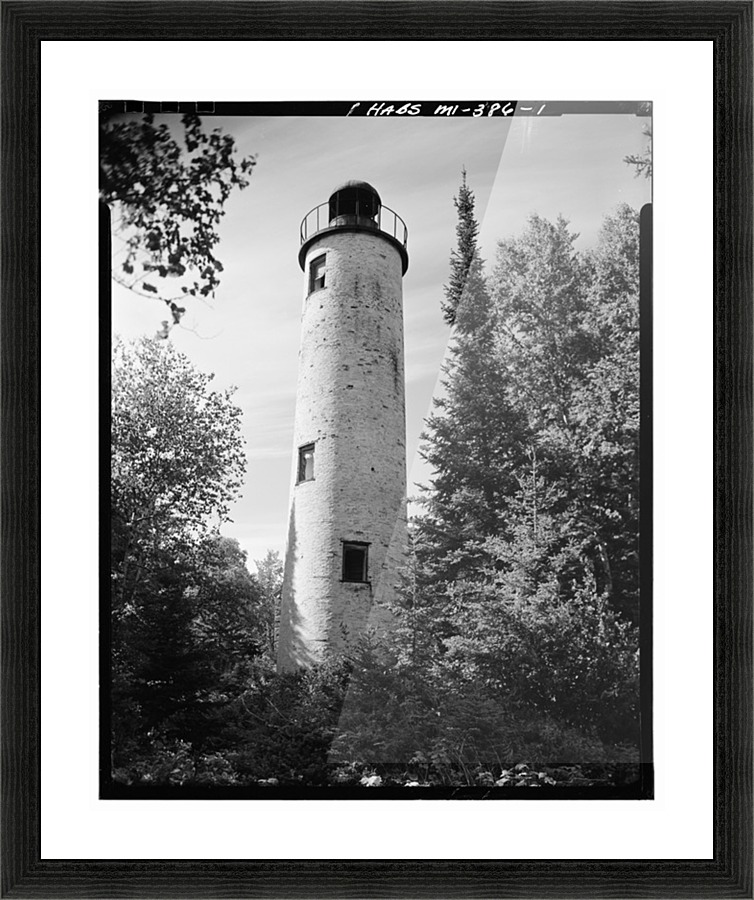 Rock-Harbor-Lighthouse-Michigan Picture Frame print