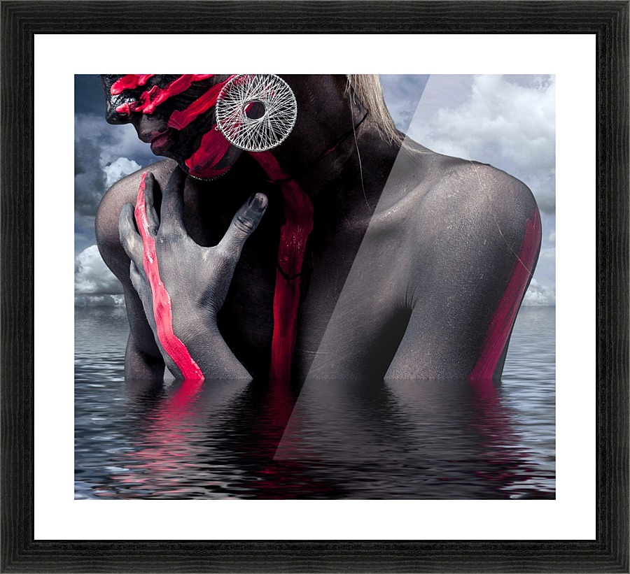 Nack Sexy Woman Jewellery Bodypaint Face Head by STOCK PHOTOGRAPHY