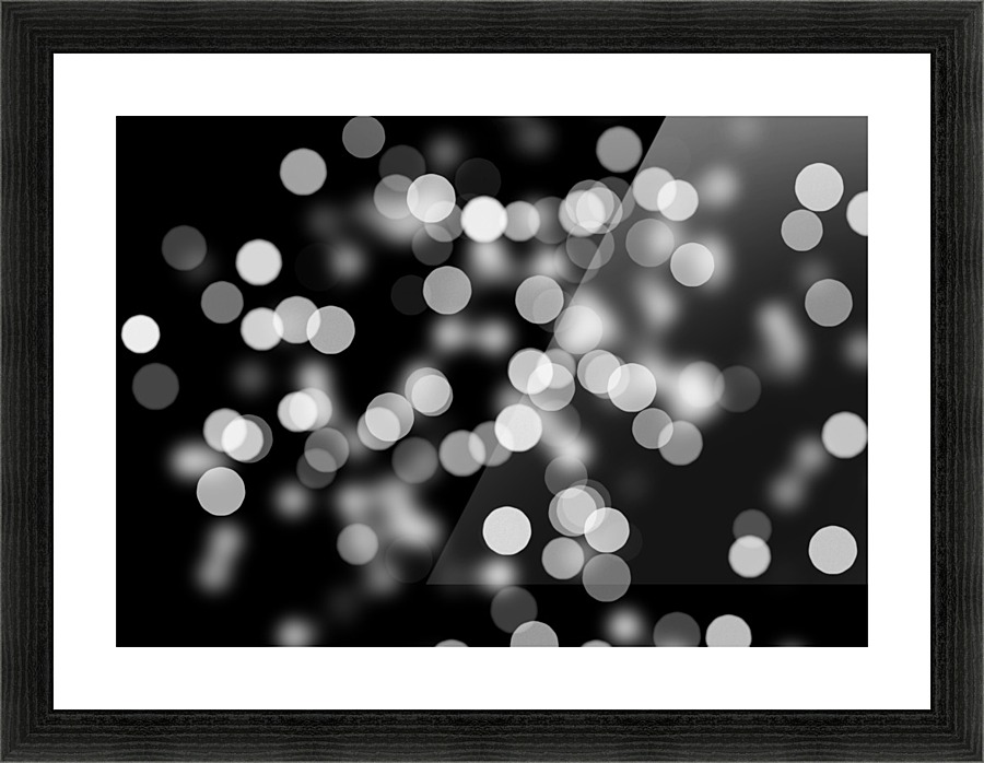 Bokeh Out Of Focus Black White Background Light by STOCK PHOTOGRAPHY
