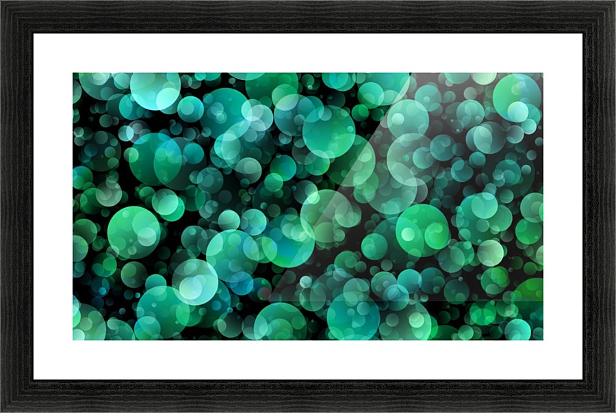 Light Circle Background Points Abstract Picture Frame print
