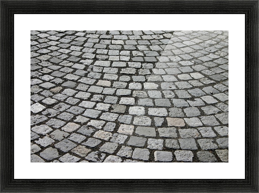 Cobblestones Patch Cobblestone Away Road by STOCK PHOTOGRAPHY