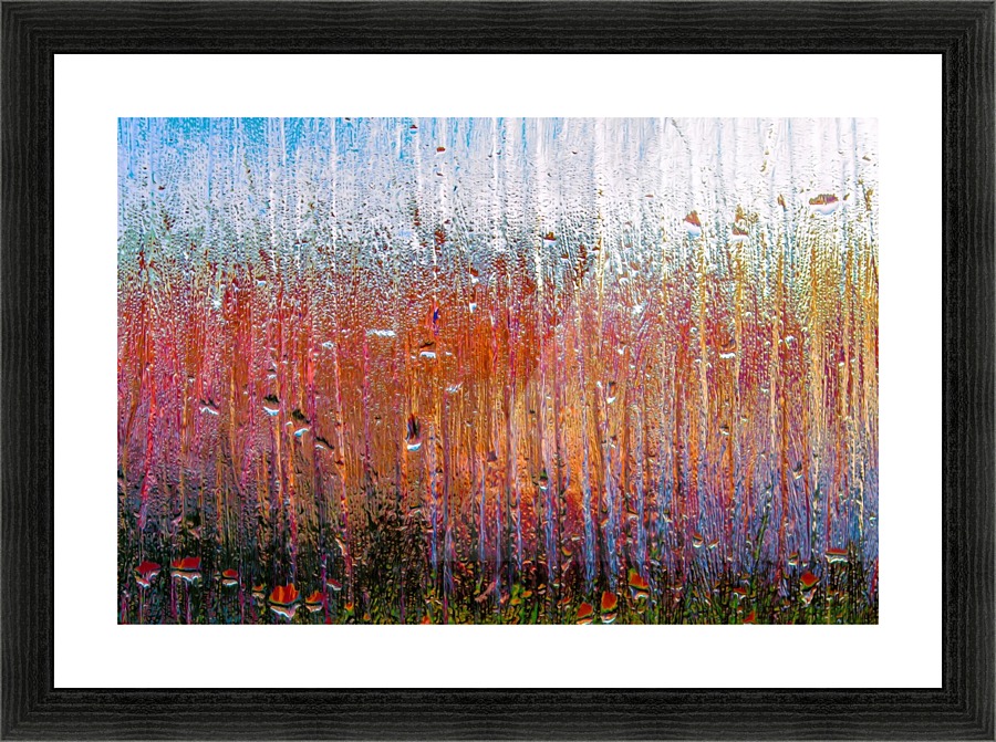Glass Colorful Abstract Background Color Drip by STOCK PHOTOGRAPHY